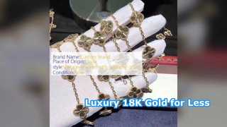 Gelang Vintage Emas 18K Perhiasan Kustom Mewah