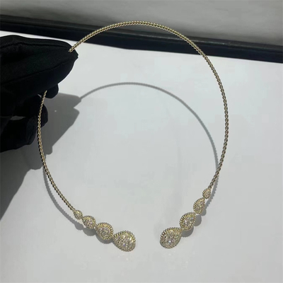 Perhiasan Arab 18 Karat Emas Kalung Custom Ular Bohemian Kalung