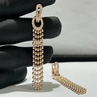 VVS Diamond Brand Perhiasan Wanita HK Setting Rose Gold Earrings