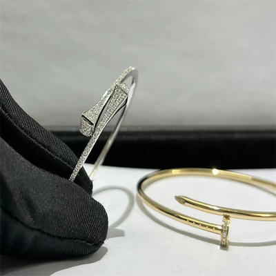 High End Arab Perhiasan Brand Custom gelang berlian HK Setting Perhiasan
