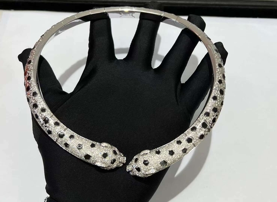 Custom Necklace Diamond merek mewah Brand Jewelry Tiger Necklace produsen perhiasan