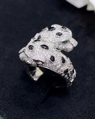VVS Clarity 18k Gold Merek Mewah Perhiasan High-End Kemasan Pribadi