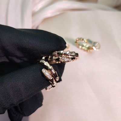Perhiasan Tinggi Earrings BVL Berlian Batu permata dengan VVS Berlian Kejernihan dan Ukuran Menengah
