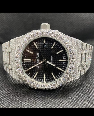 Miami Icebox Perhiasan Jam Vvs Moissanite Mewah Jam Merek Untuk Pria